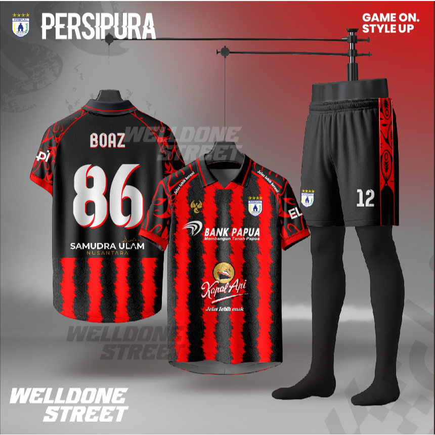JERSEY Persipura Jayapura 2025/2026 Home Away Dryfit Jersey Gratis Nameset KEEPER