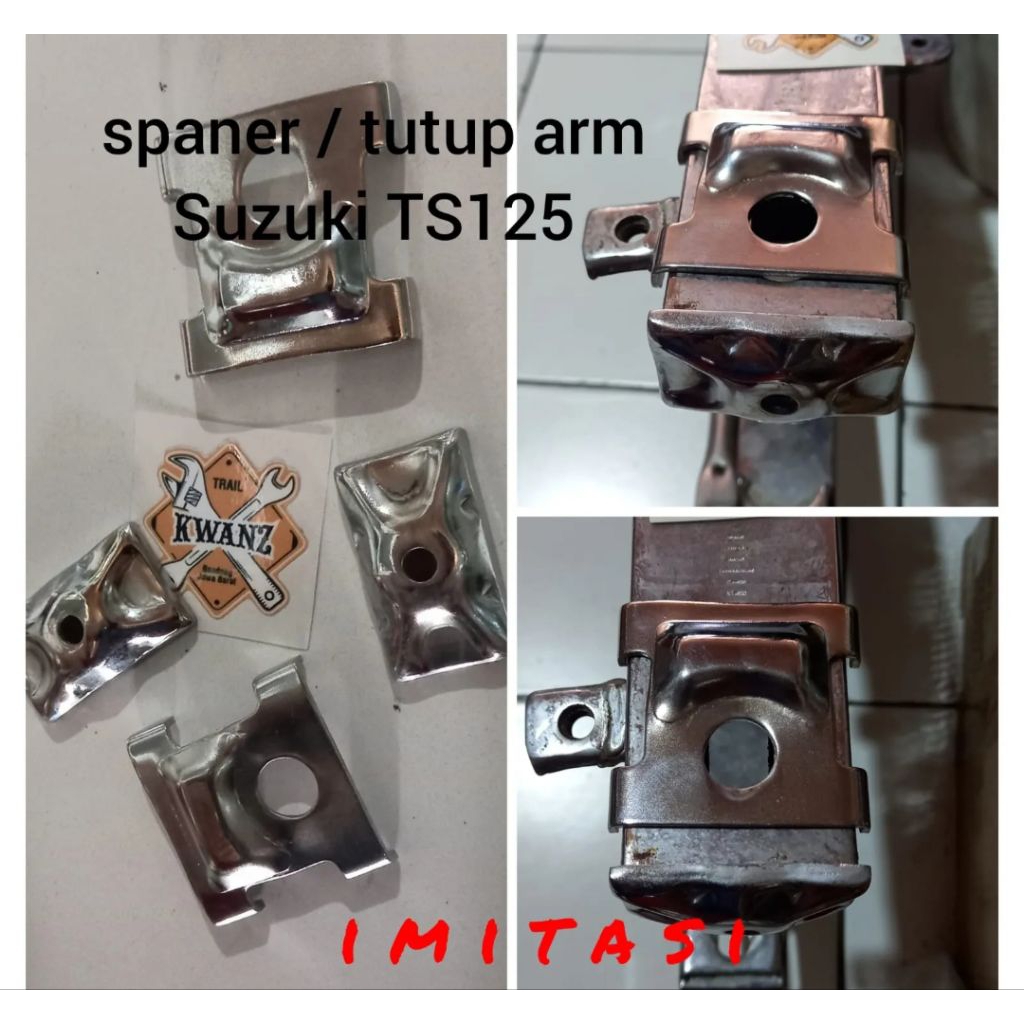Tutup arm suzuki TS125 spanner samping TS 125 spanner TS125  tutup swing arm TS 125 stelan as roda b