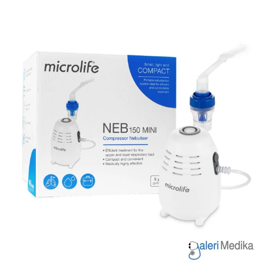 (KHUSUS LIVE) Nebulizer Microlife NEB 150 MINI Small & Light Compressor Nebulizer - Alat Terapi Uap 