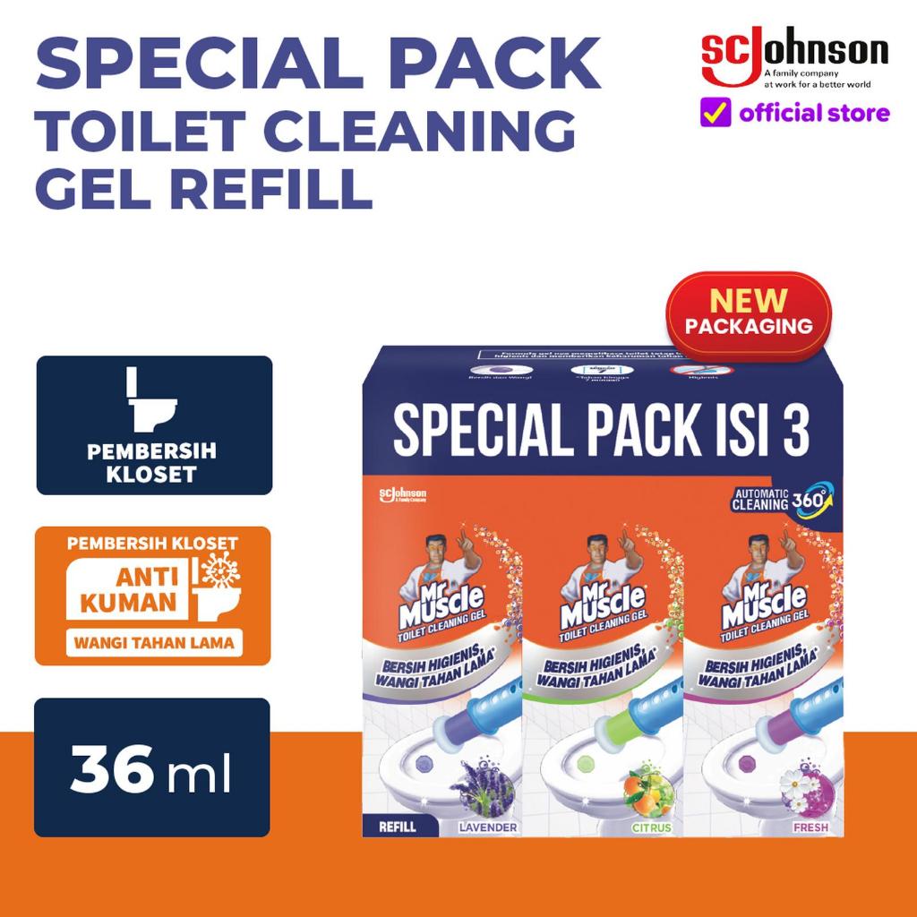 Mr. Muscle Toilet Gel 3 Refill 36 ml