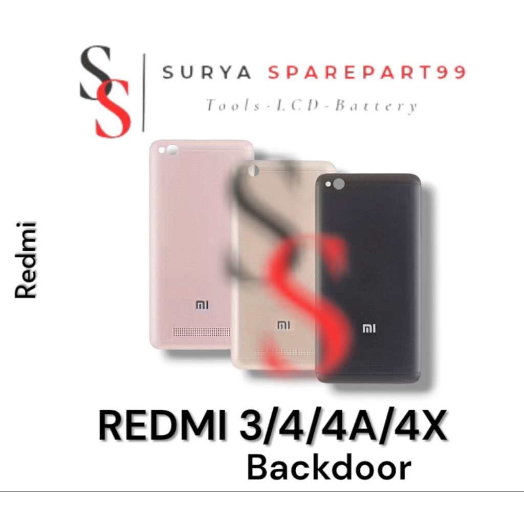 BACKDOOR BACKOVER REDMI 3/4/4A/4X ORIGINAL