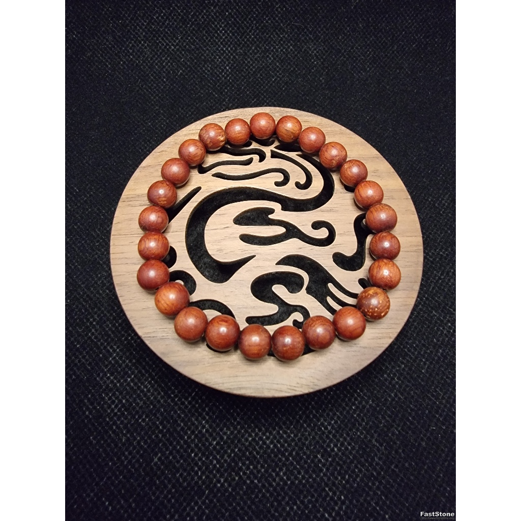 Gelang Tasbih Kayu Wunglen Bahan Tua 8mm D388