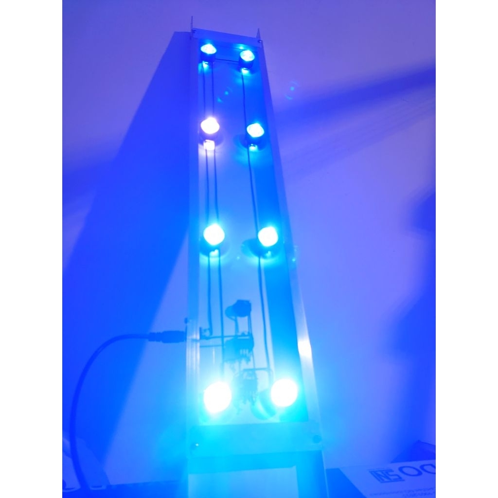 Lampu 36w 60cm 50cm aquarium air laut coral anemon dimmer aquarium
