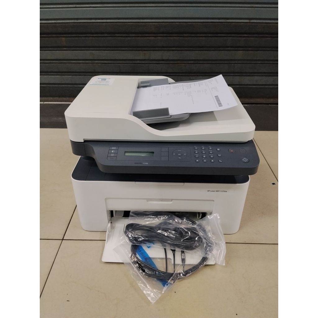 Printer HP Laserjet Mfp M137fnw Multifungsi Siap pakai Garansi