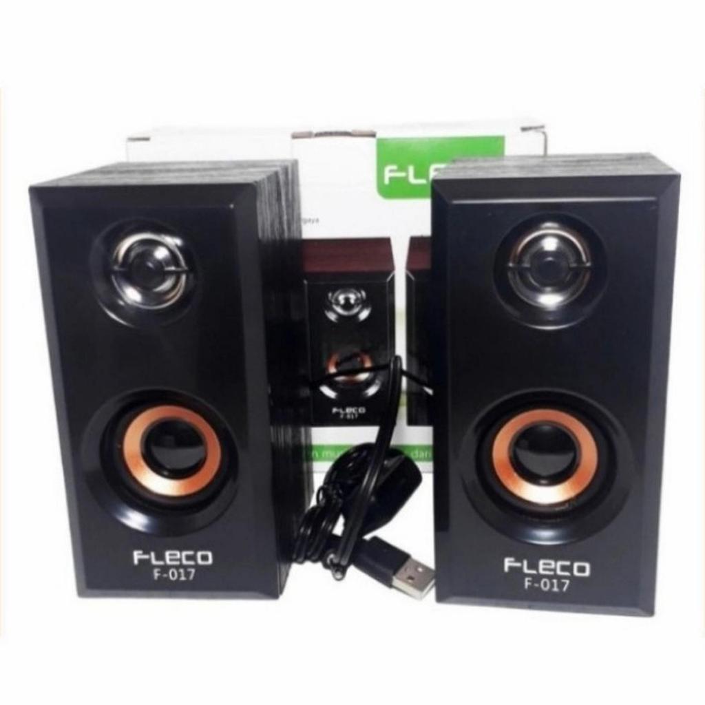 Speaker Fleco F017 + Bluetooth Receiver Wireless Bass
