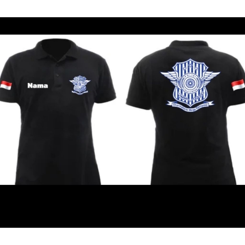 KAOS POLANTAS LOGO FREE NAMA KAOS POLO KERAH KAOS CUSTOM UNISEX NYAMAN DAN ADEM