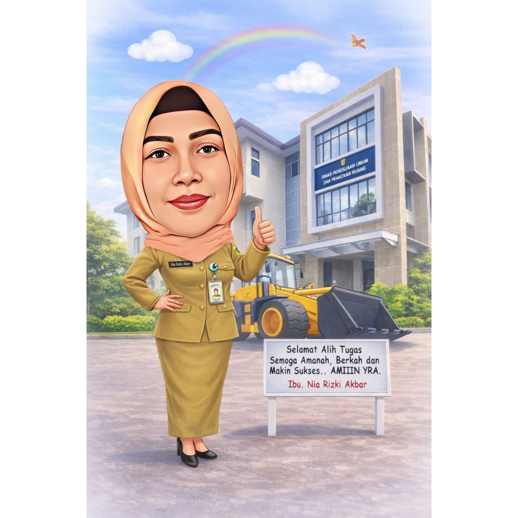 Karikatur digital + frame