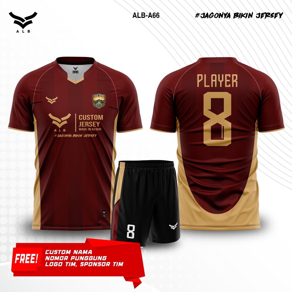 JERSEY FUTSAL CUSTOM NAMA DAN NOMOR PUNGGUNG FULL PRINTING