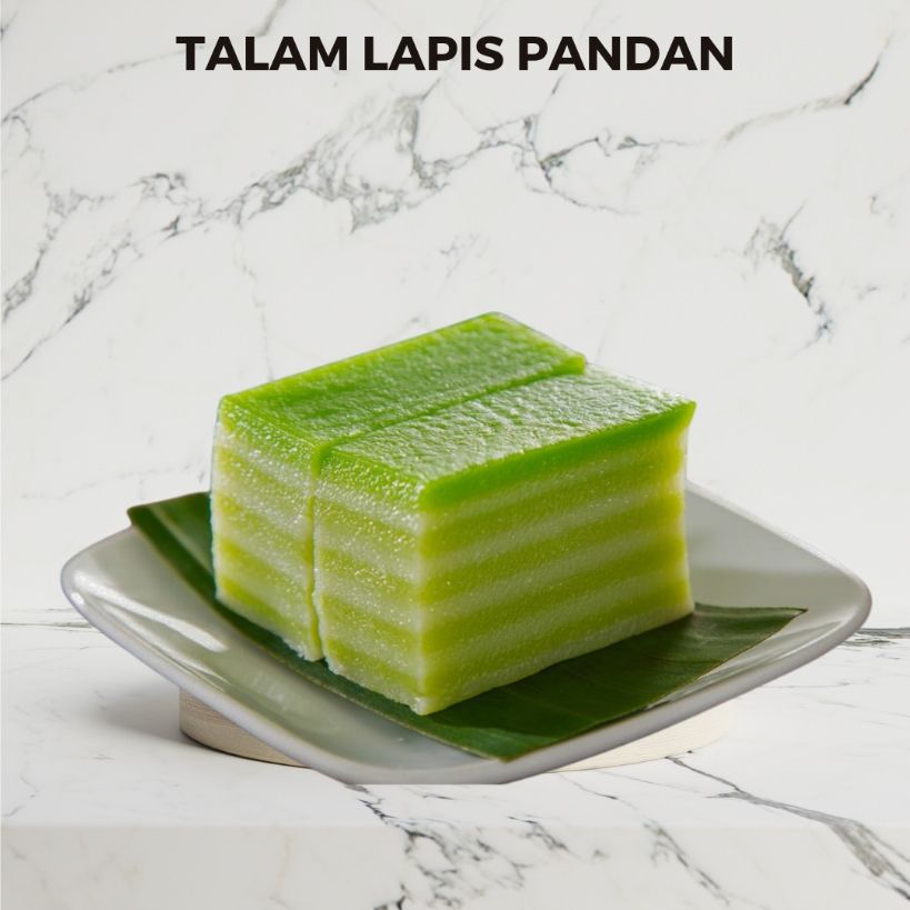 Kue Talam Lapis Pandan ,  Jajanan pasar tradisional,