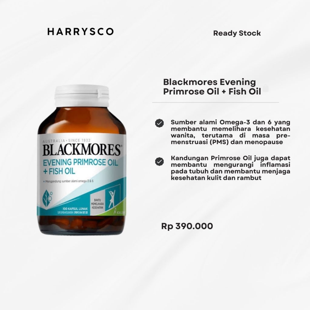 Blackmores Evening Primrose Oil + Fish Oil