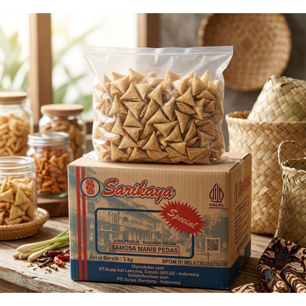 Sarikaya Samosa Manis Pedas Special - 3 kg