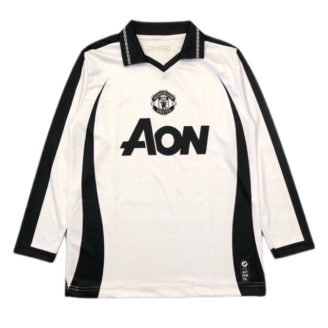 JERSEY LENGAN PANJANG MU AON PUTIH | JERSEY PRINTING | JERSEY VINTAGE | JERSEY RETRO | JERSEY BOLA M