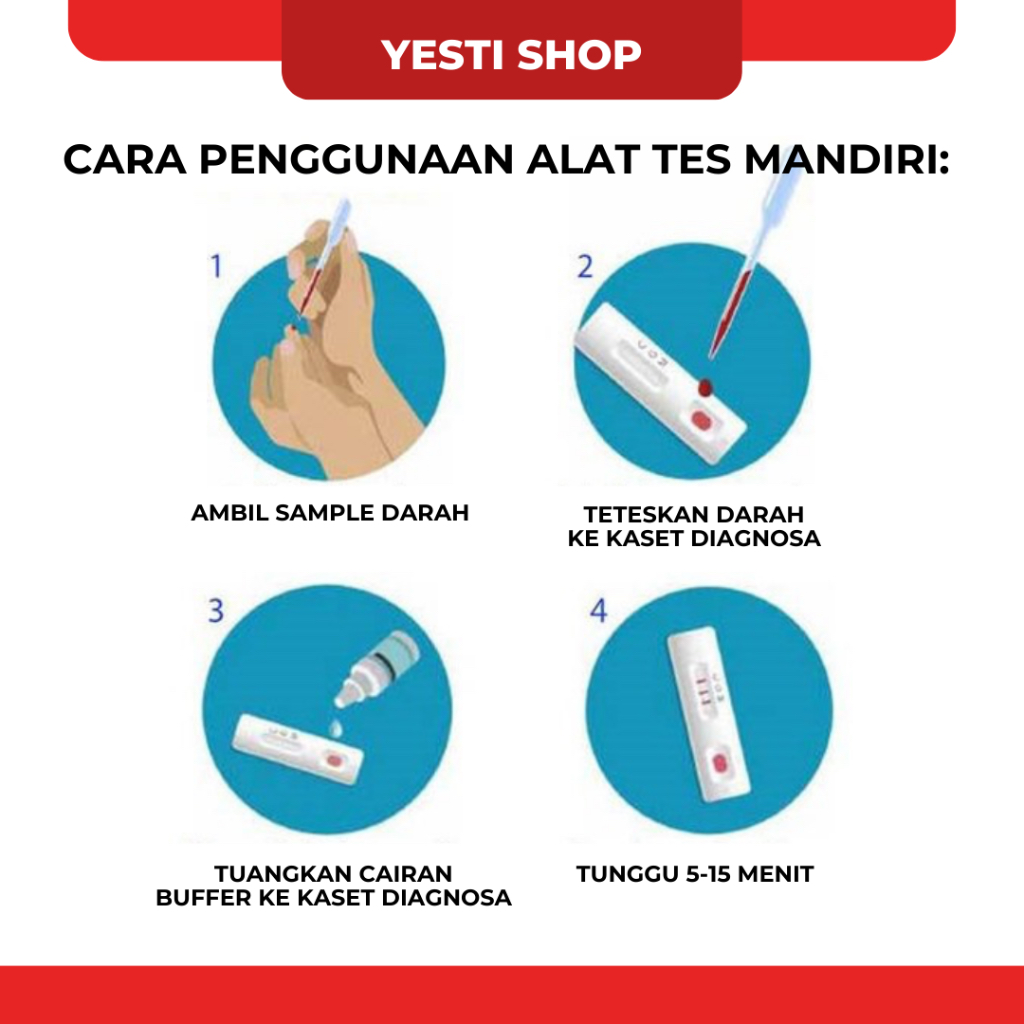 PROMO HIV TEST KIT AKURAT DAN PRIVACY AMAN 1 SET TES ALAT ONESTEP INDEC AIDS ORIGINAL AKURAT