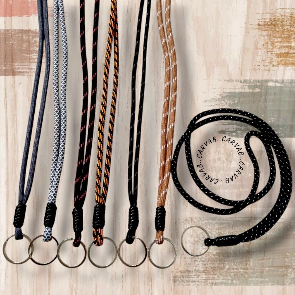 Kalung Gantungan Kunci Motor Tali Paracord Prusik Panjang Keychain Aksesories