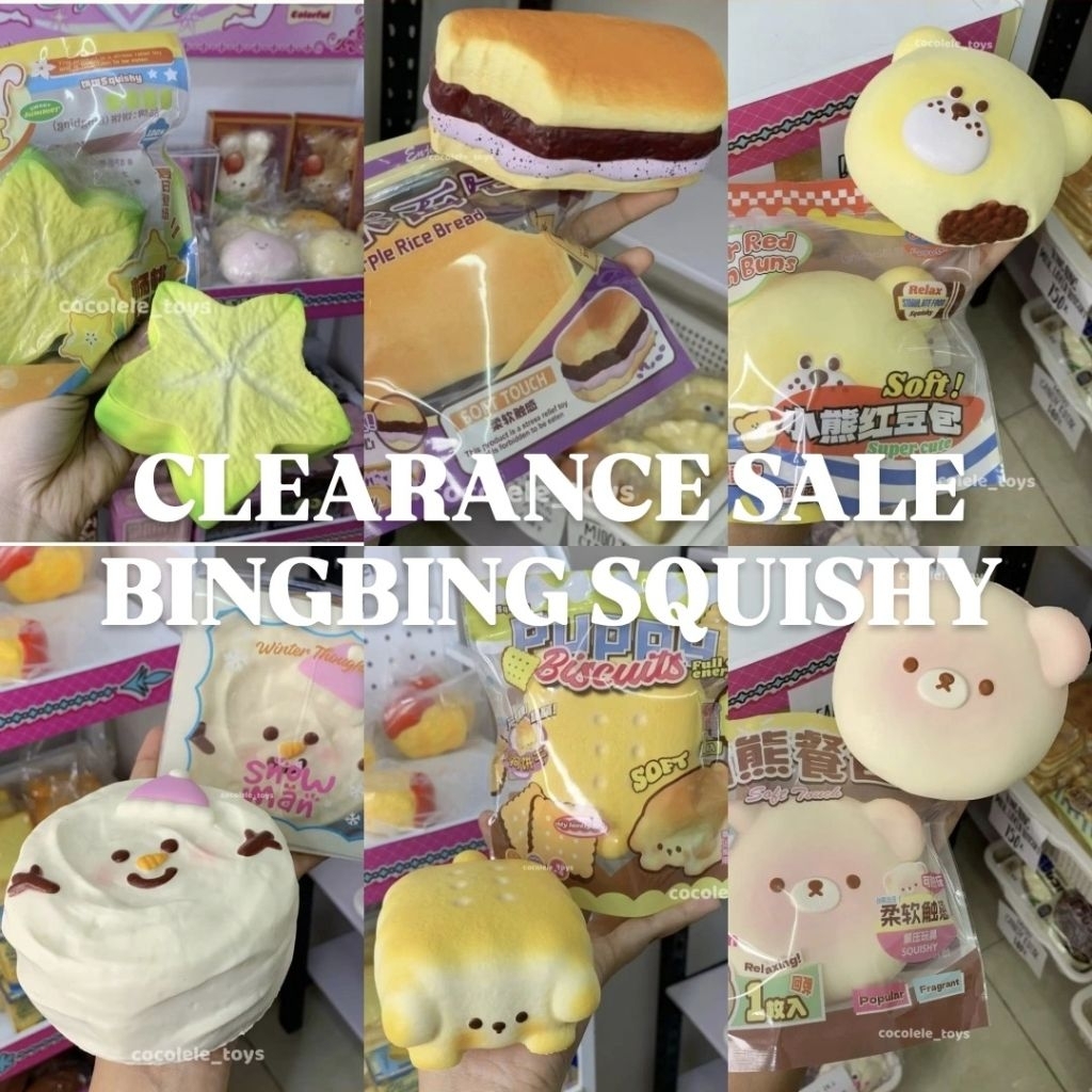 CLEARANCE SALE BINGBING SQUISHY  | squishy, mainan anak, mido squishy, squishy murah, kado anak, coc