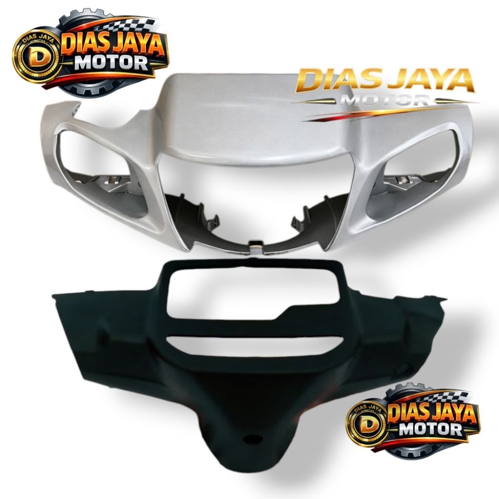 Cover Batok Depan Belakang Yamaha Fizr/Vega R lama silver kopling/non kopling