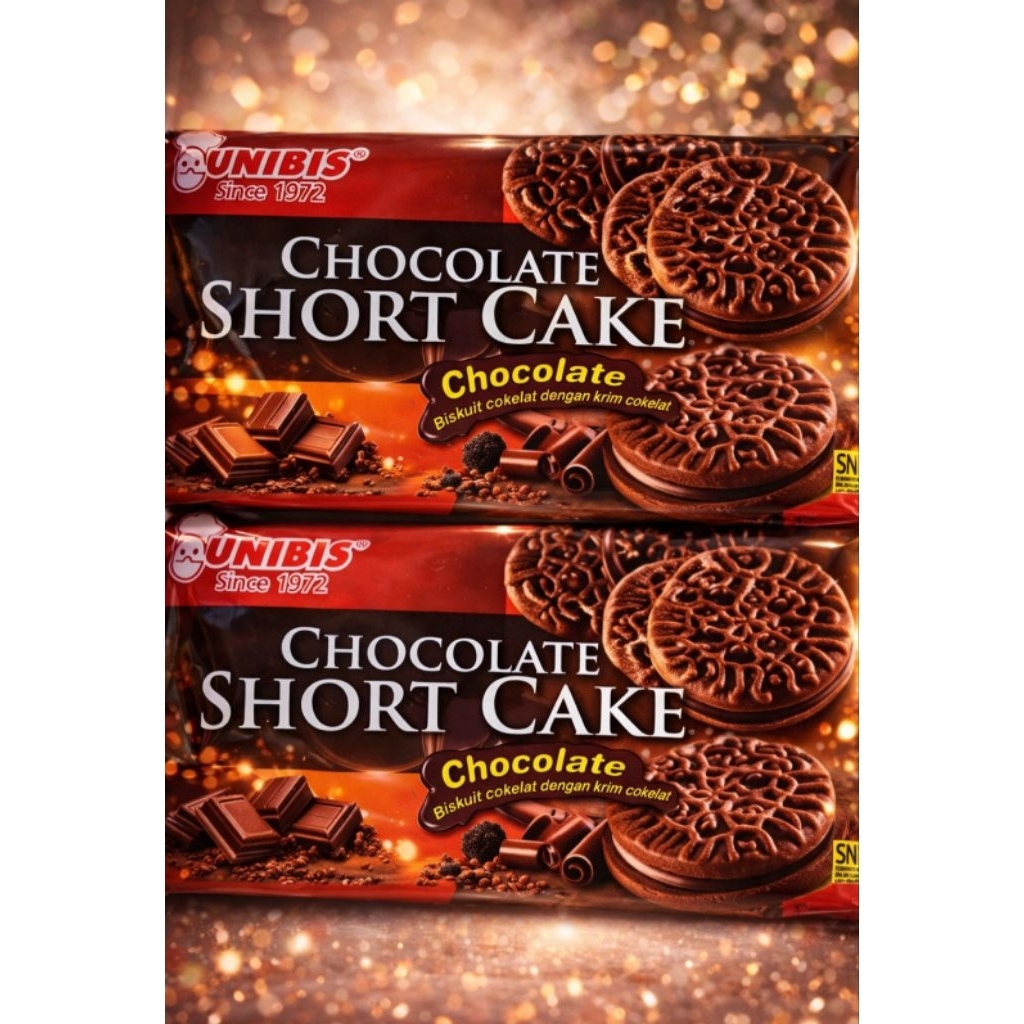 Chocolate Short Cake Unibis 192g-Biskuit Coklat Dengan Krim Coklat
