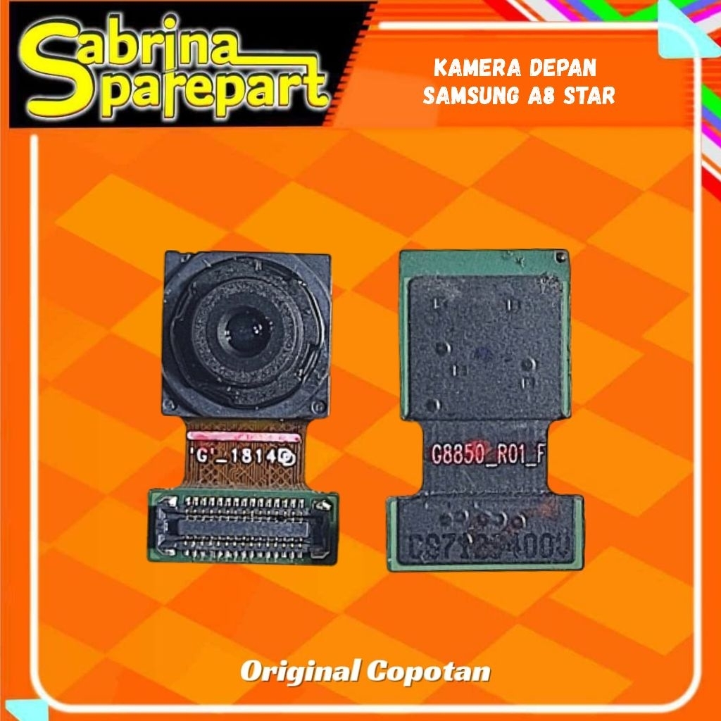 Kamera depan Samsung A8 Star Second Original Copotan