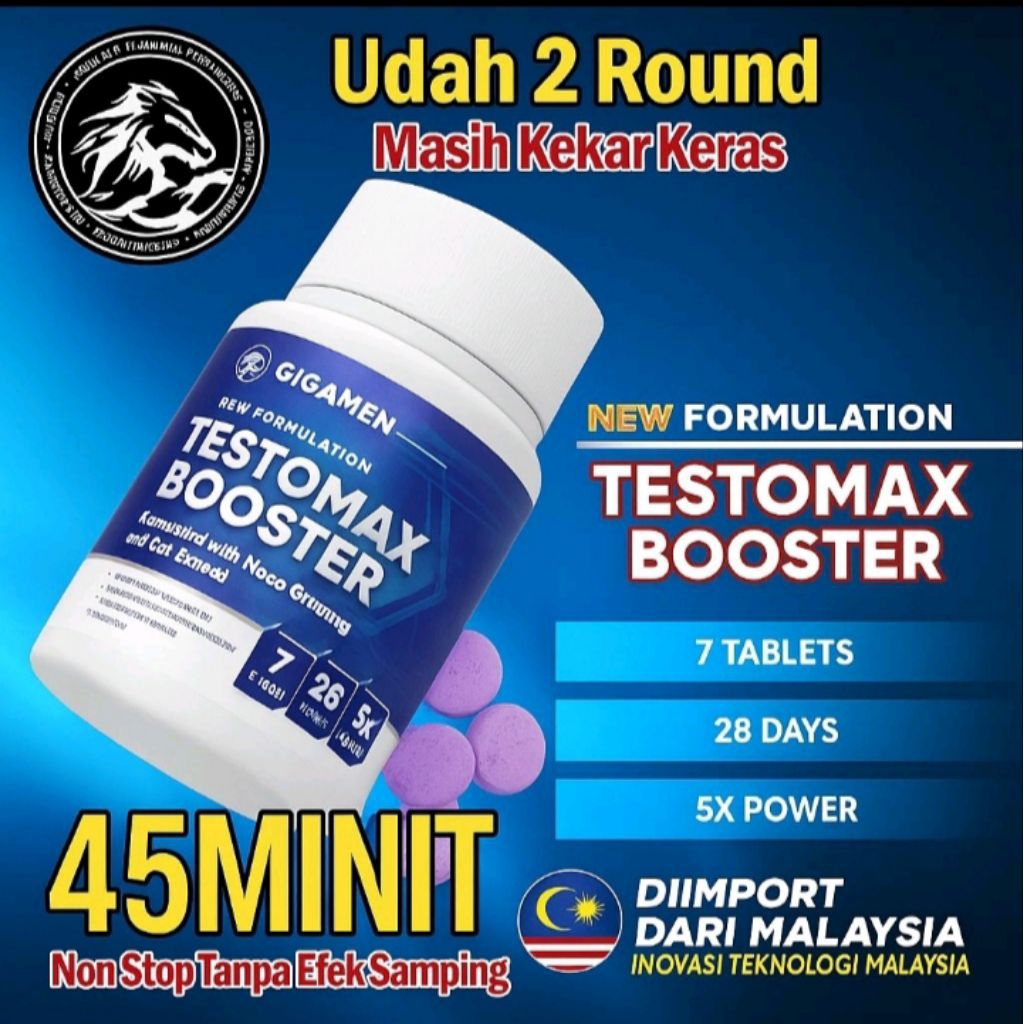TESTOMAX BOOSTER ORIGINAL 100% ASLI HERBAL ALAMI MALAYSIA BPOM SUPLEMEN PRIA TESTOMAX BOOSTER