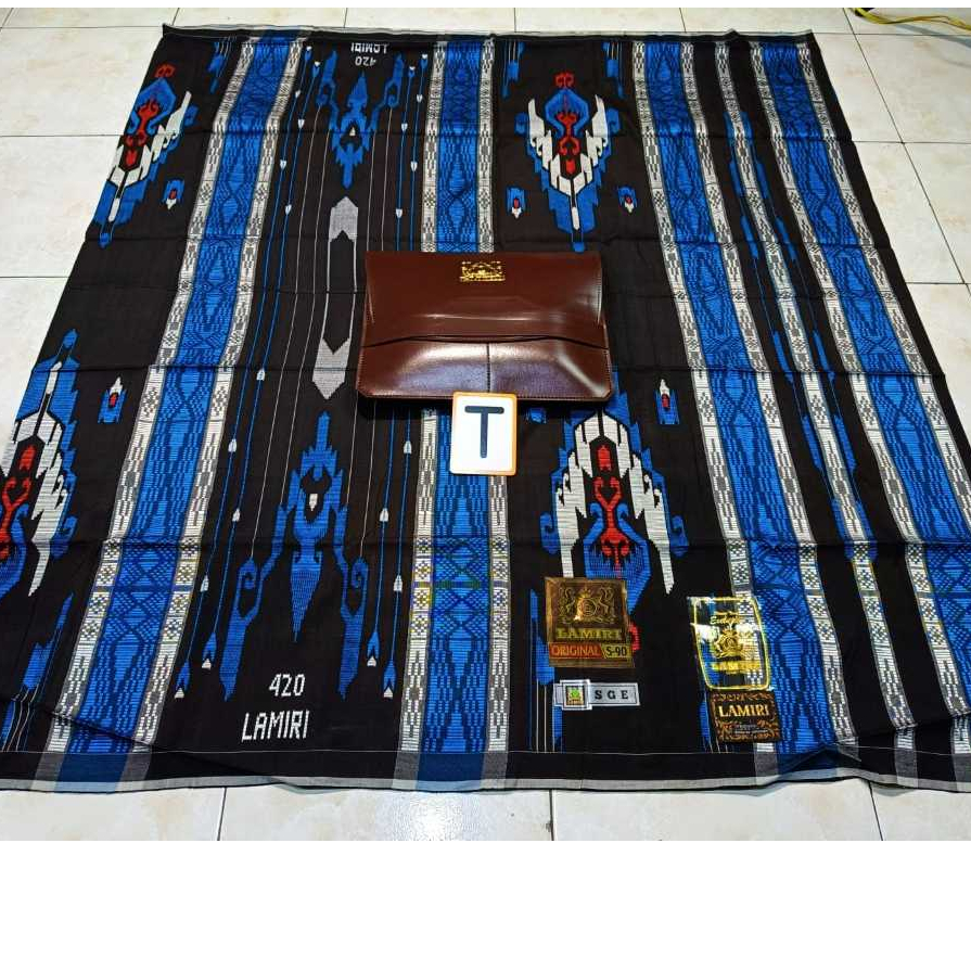 Sarung Tenun Lamiri TYPE SGE Original – Bahan Sutra 50% – COD