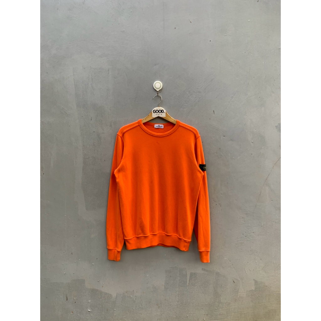 STONE ISLAND JUNIOR CREWNECK ORANGE