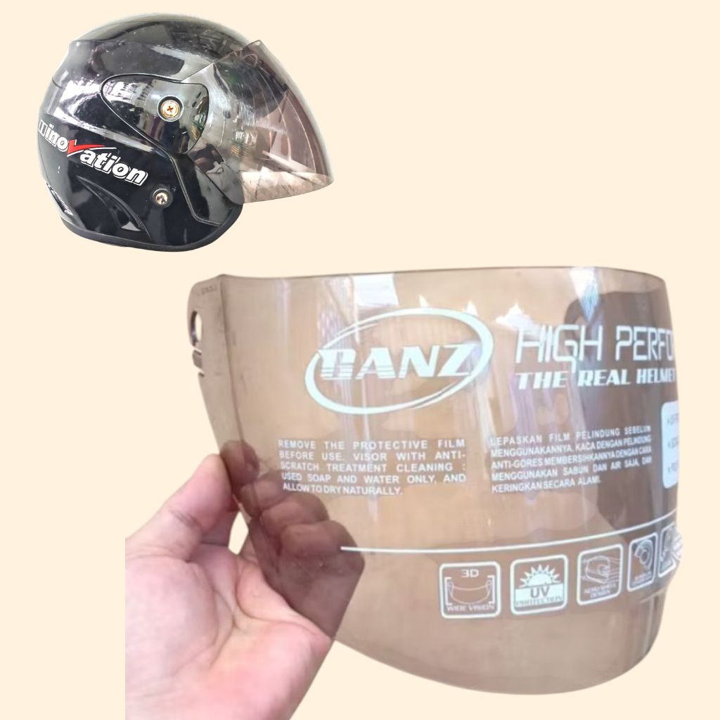 KACA HELM MERK GANZ