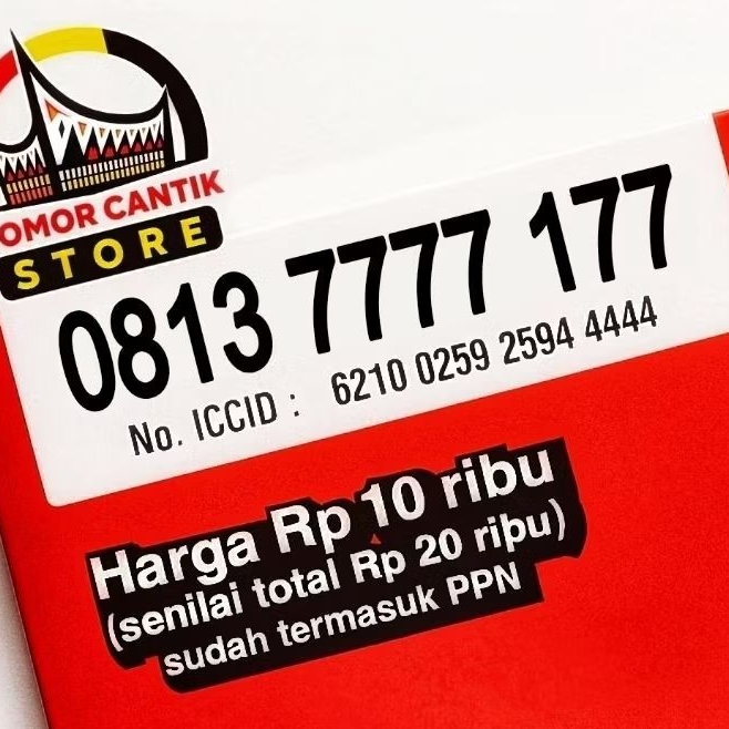 Nomor Cantik Simpati 11 Digit Telkomsel 7777 177 TRIPLE ANGKA BESAR HOKI BUKAN KWARTED PANCA HEXA IL