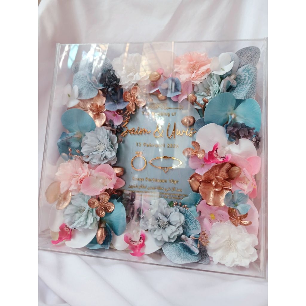 MAHAR PERNIKAHAN| MAHAR AKRILIK FULL BUNGA