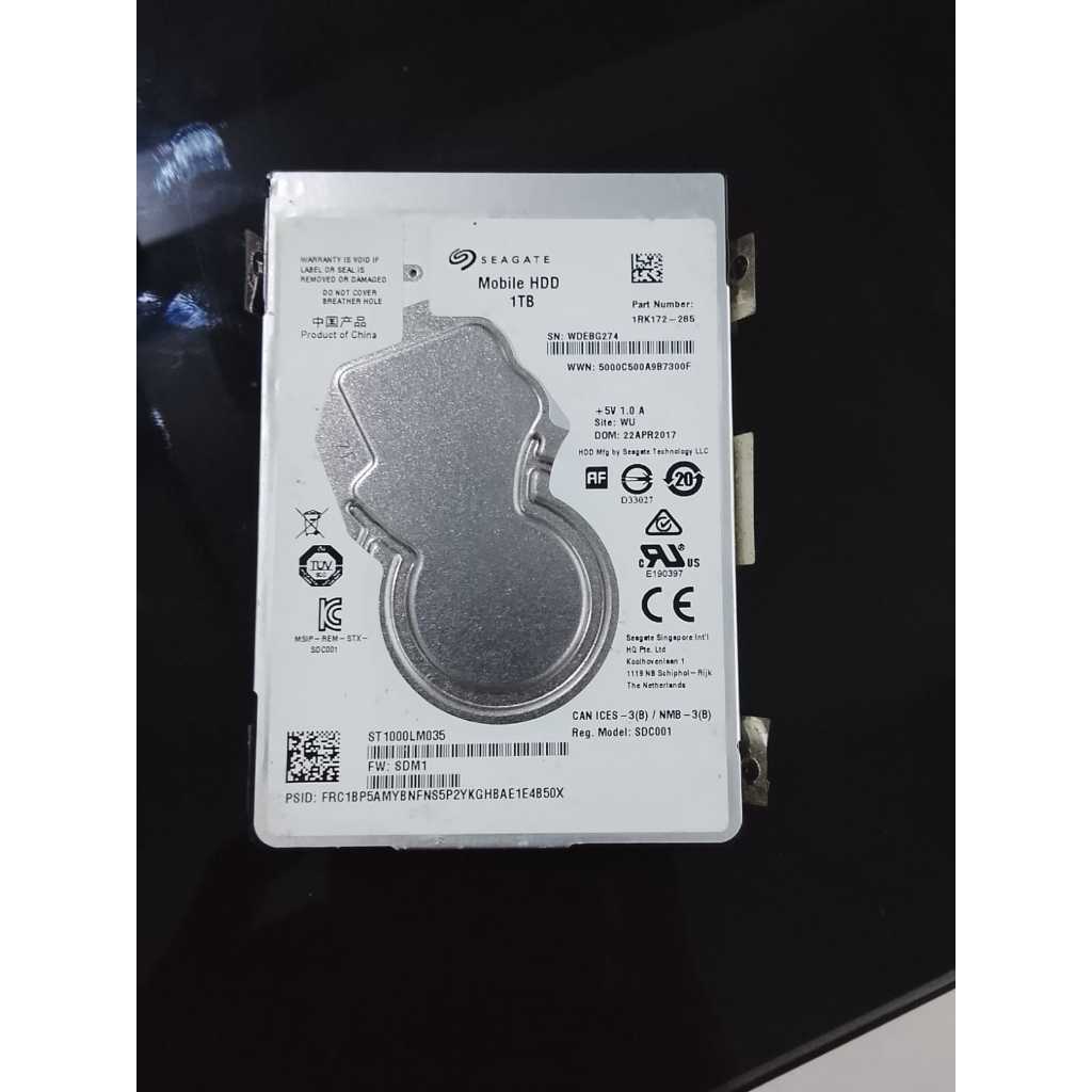 Harddisk laptop Seagate 1TB Cabutan Ori