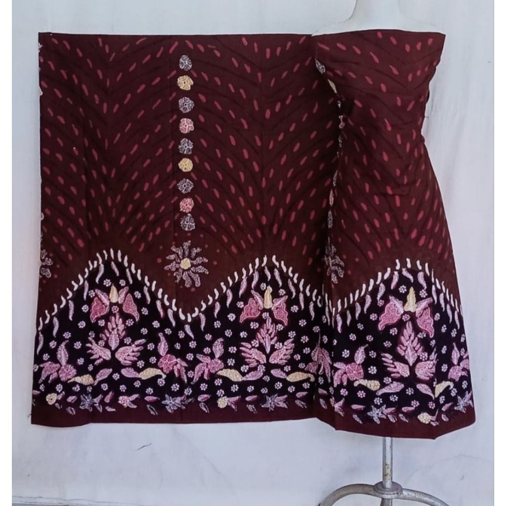 KAIN BATIK TULIS MADURA HITAM PUTIH