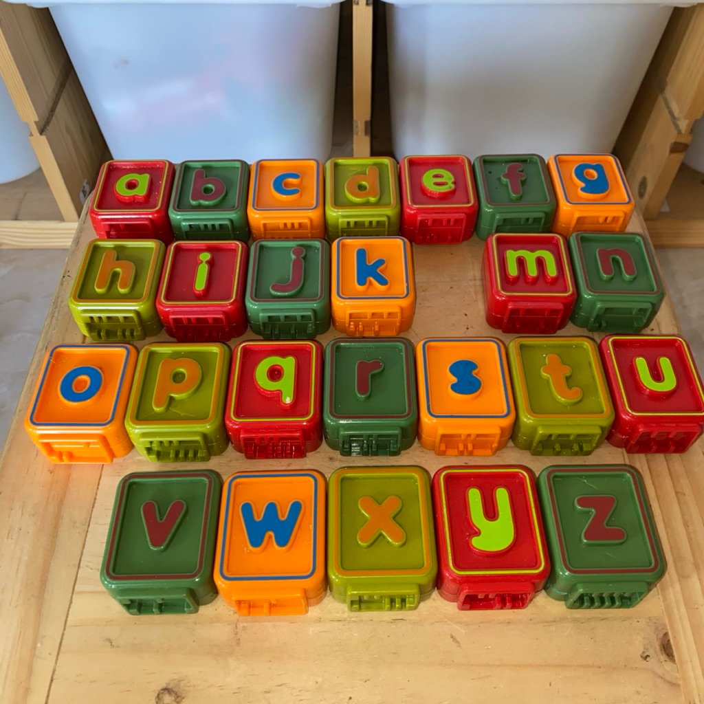 VTech Sit-to-Stand Alphabet Train Replacement Double Sided ABC Blocks 25pcs - Kotak Blok Alfabet Ker