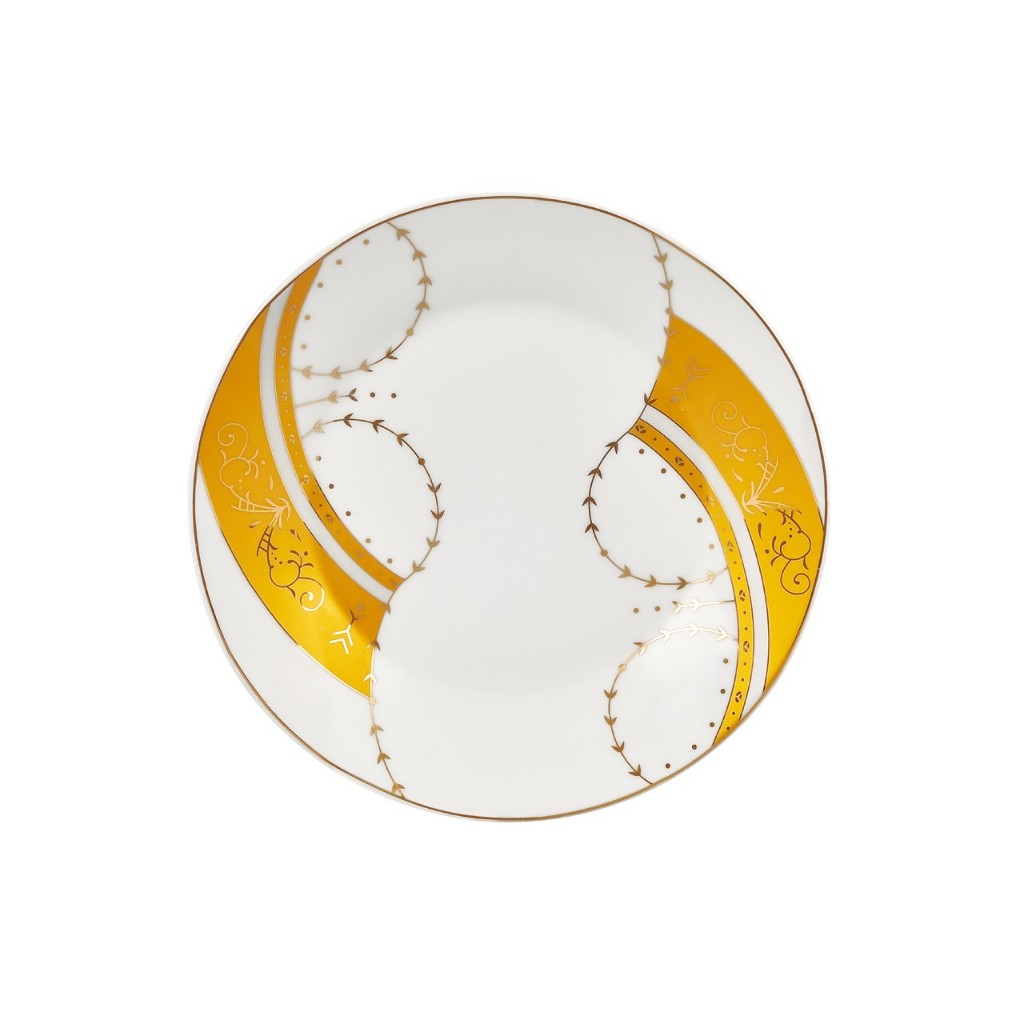 PIRING KUE KERAMIK VICENZA P-58 MOTIF PADI / PIRING BUAH / PIRING CAMILAN / PIRING SAJI KECIL