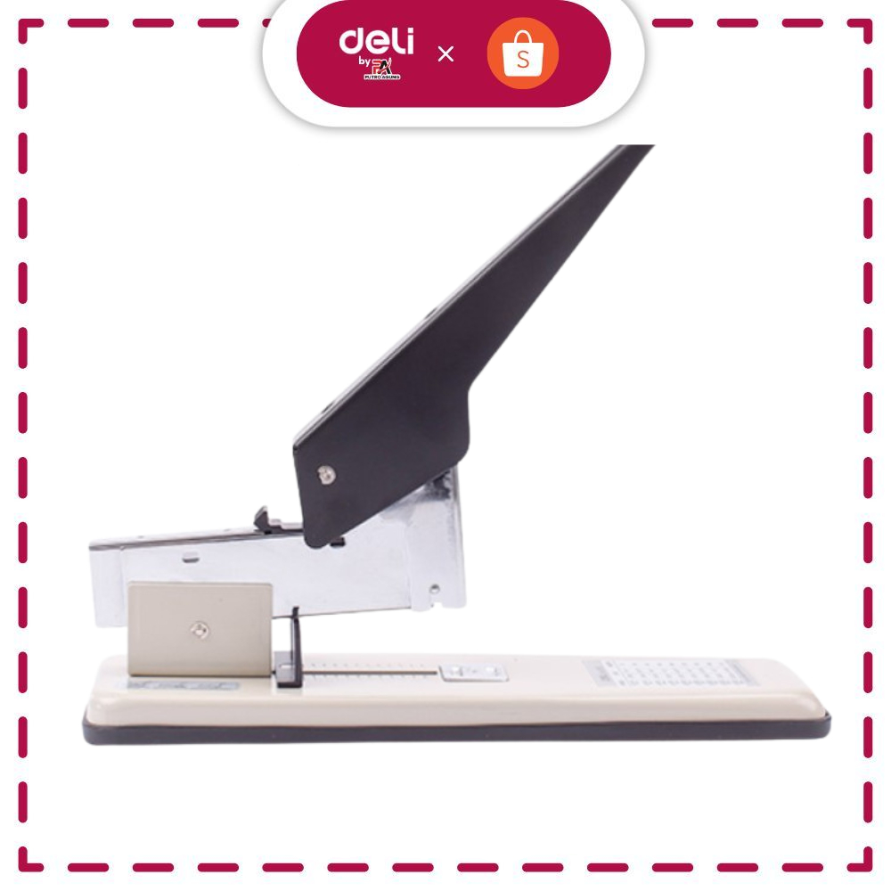 Deli E0393 Heavy Duty Stapler 210 Lembar Mesin Staples Besar Kantor Industrial
