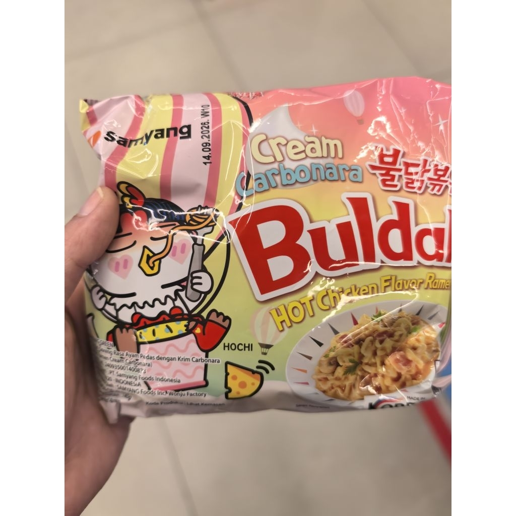 SAMYANG BULDAK CREAM CARBONARA. BULDAK CREAM CARBONARA. BULDAK CARBONARA