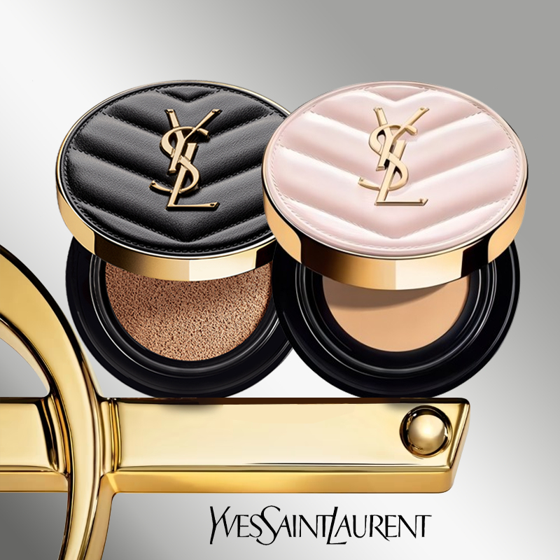 YSL Cushion ÉCLAT GLOW PACT CUSHION 12gr Long-Wear Hydration/YSL Le Cushion Encre De Peau Cushion Fo