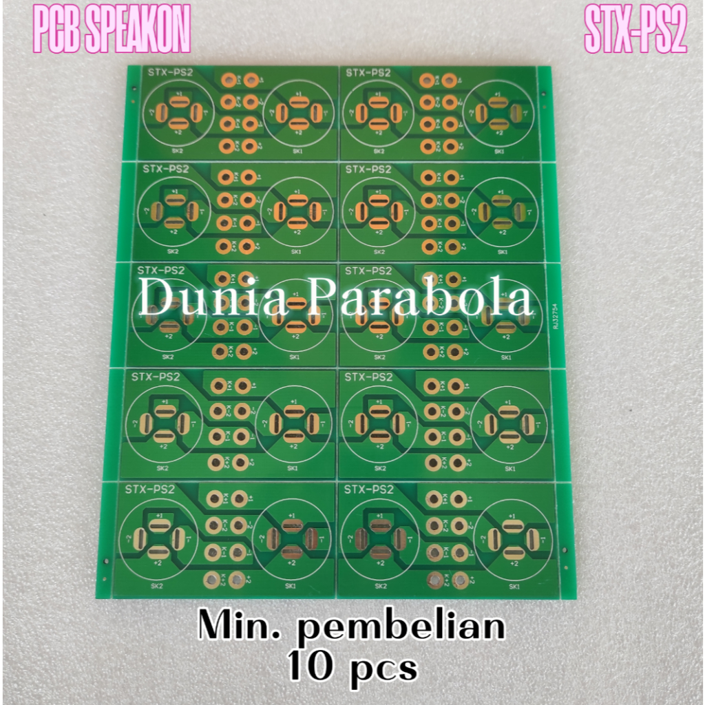 PCB Speakon STX-PS2 PCB Spikon Box Amplifier STX / PCB Speakon double layer