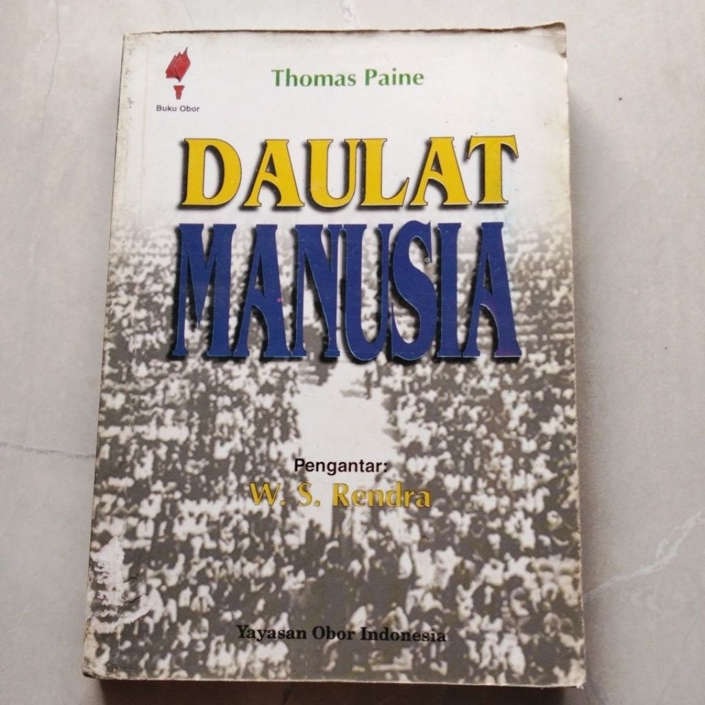 Buku Daulat Manusia ( ORI BEKAS ) #Thomas Paine