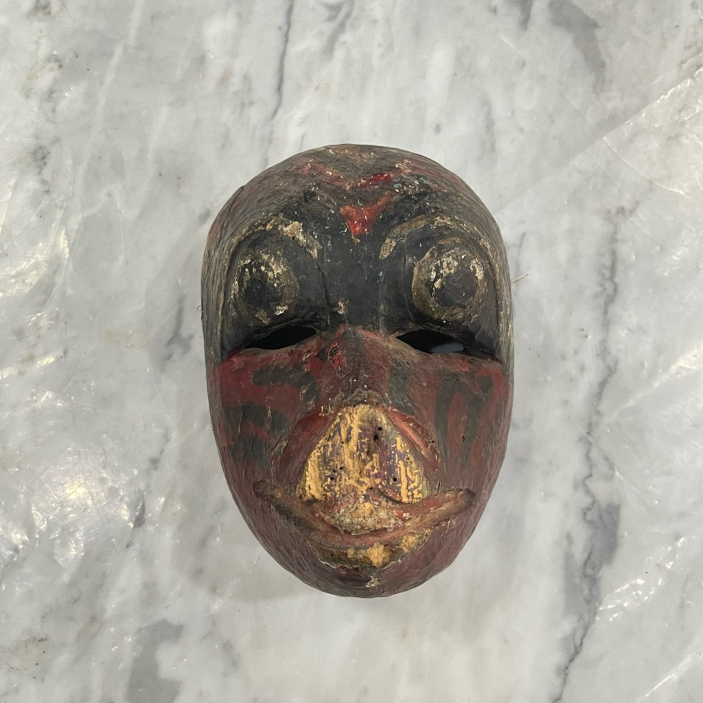 Topeng Kayu Tradisional Indonesia - digunakan dalam Pertunjukan Budaya Seperti Wayang Topeng Lawas J