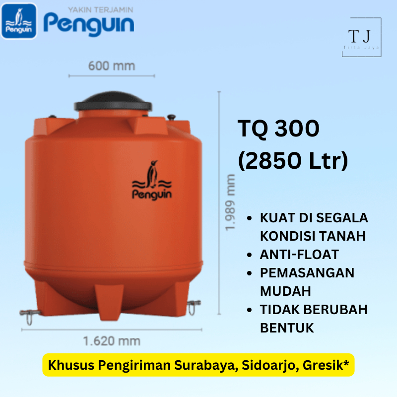 Tandon Air PENGUIN TQ 300 2850 Liter Underground Tank Toren Air Tangki Air
