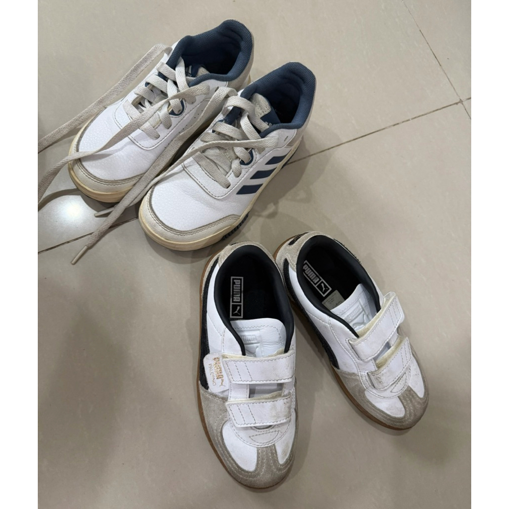 Dapat 2 Pasang..Preloved Like New tanpa cacat, hanya kotor cukup dicuci..Sepatu Anak Laki-laki..adid