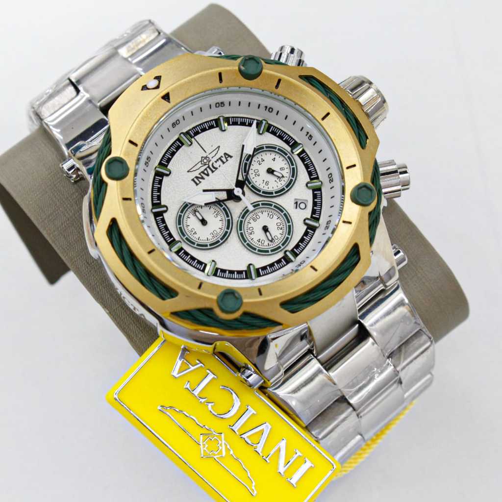 JAM TANGAN PRIA INVICTA SUBAQUA COLECTION STAINLESS CHRONO WITH BOX