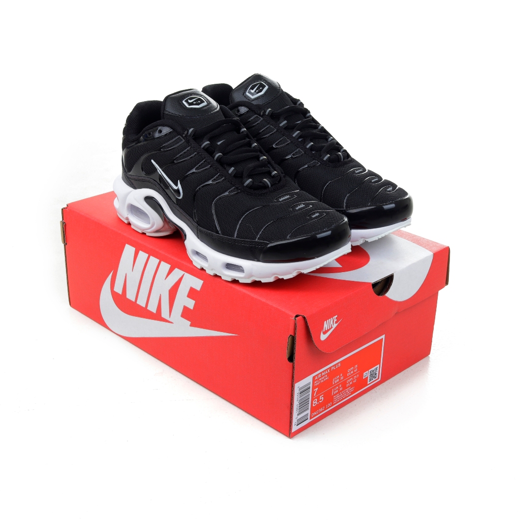 (FTBX) Sepatu Sneakers Nike Tn Air Max Plus Black White