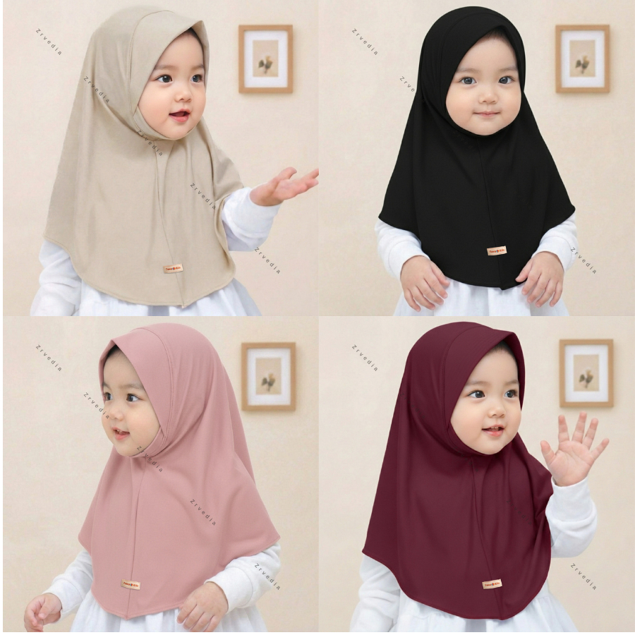 Jilbab Activedays uk Baby - 8 Tahun / Jilbab Anak Baby Bergo Satset Olahraga Anak Perempuan Balita T
