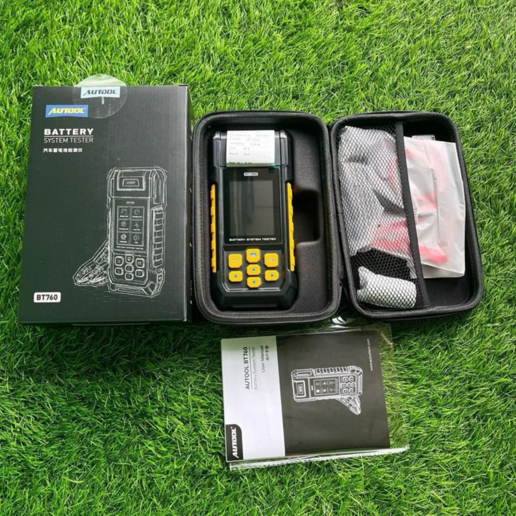 AUTOOL BT760 Alat Tester Test Aki Mobil Motor + Printer Thermal
