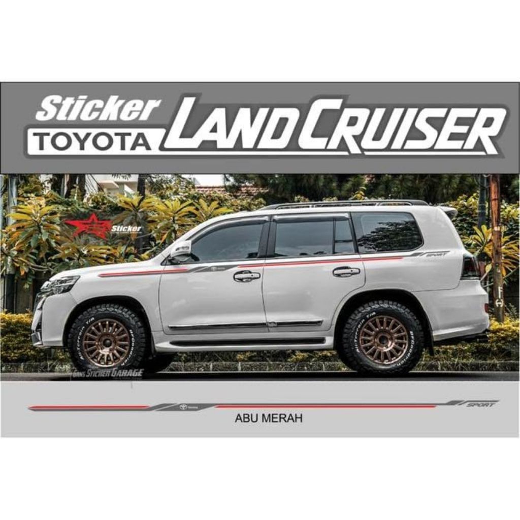 stiker mobil toyota land cruiser stiker mobil toyota land cruiser