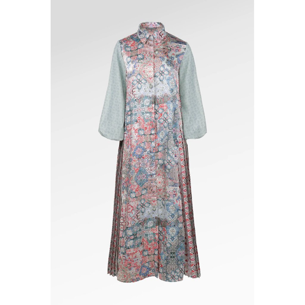 Marchesa Pleated Dress