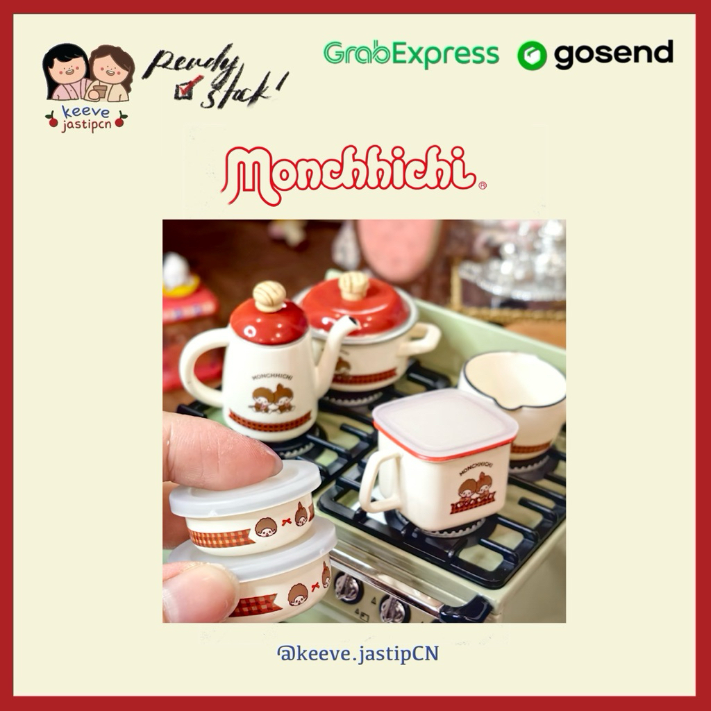 <READY STOCK> SEKIGUCHI MONCHHICHI MINIATURE KITCHENWARE GACHAPON | MONCHICHI