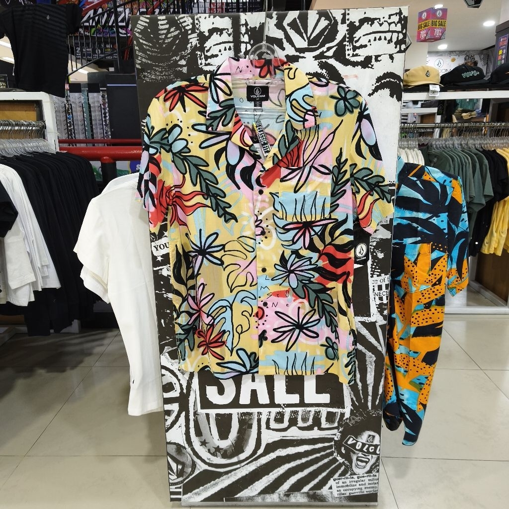 Kemeja Volcom Purestone Shirt FOG Original