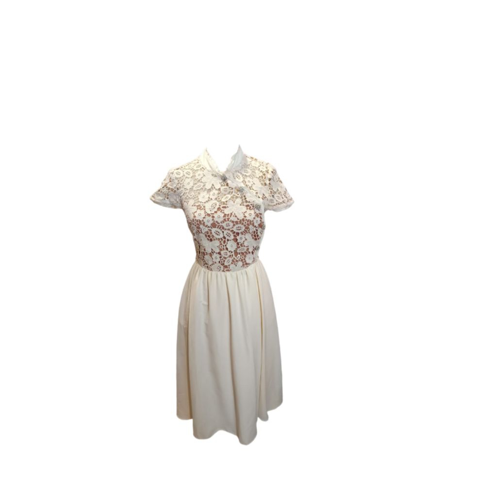 Self-Portrait White Lace Bunga Dress