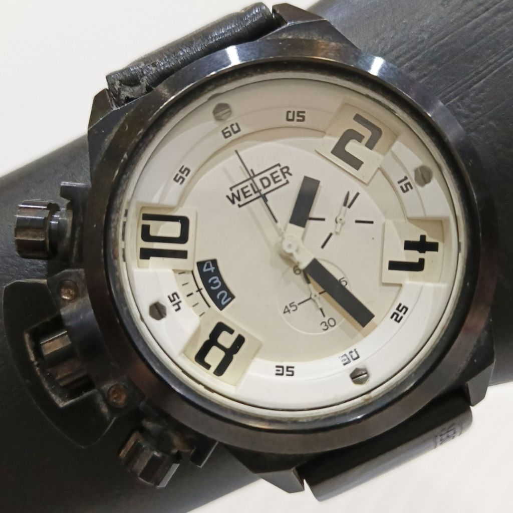 Jam Tangan Welder K24 Series Lefty Hands Chronograph Quartz Watch Pria Sport Besar Jumbo Original